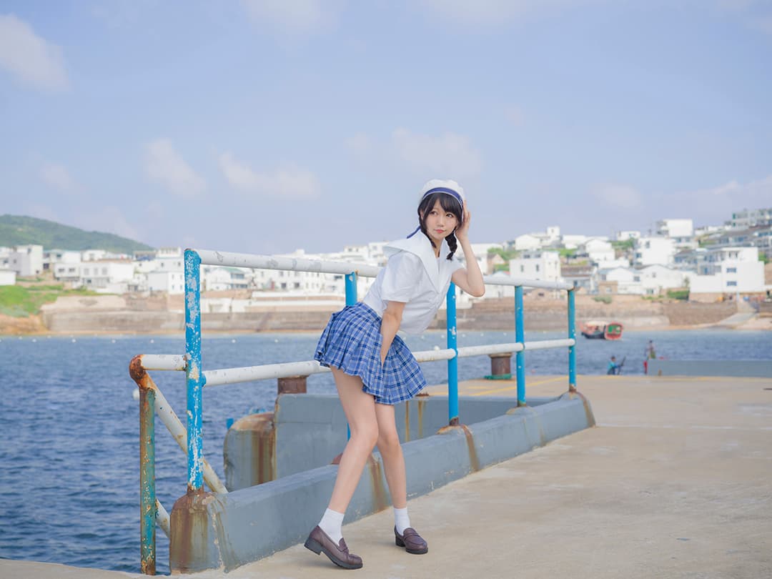 030 Nagisa魔物喵 – 海风与少女 14P 28M插图1