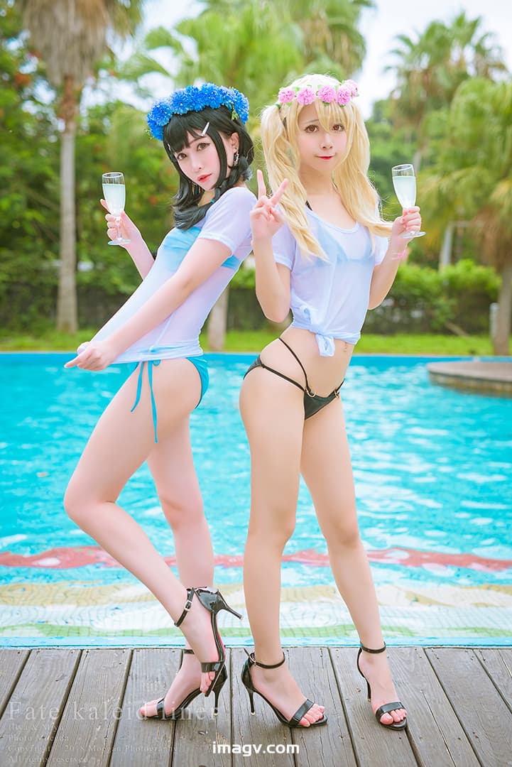 003 沖田凜花Rinka (okita rinka01) – & Miyana – Illya & Miyu Birthday, Swimsuit ver. (Fate kaleid liner) 18P 72M插图