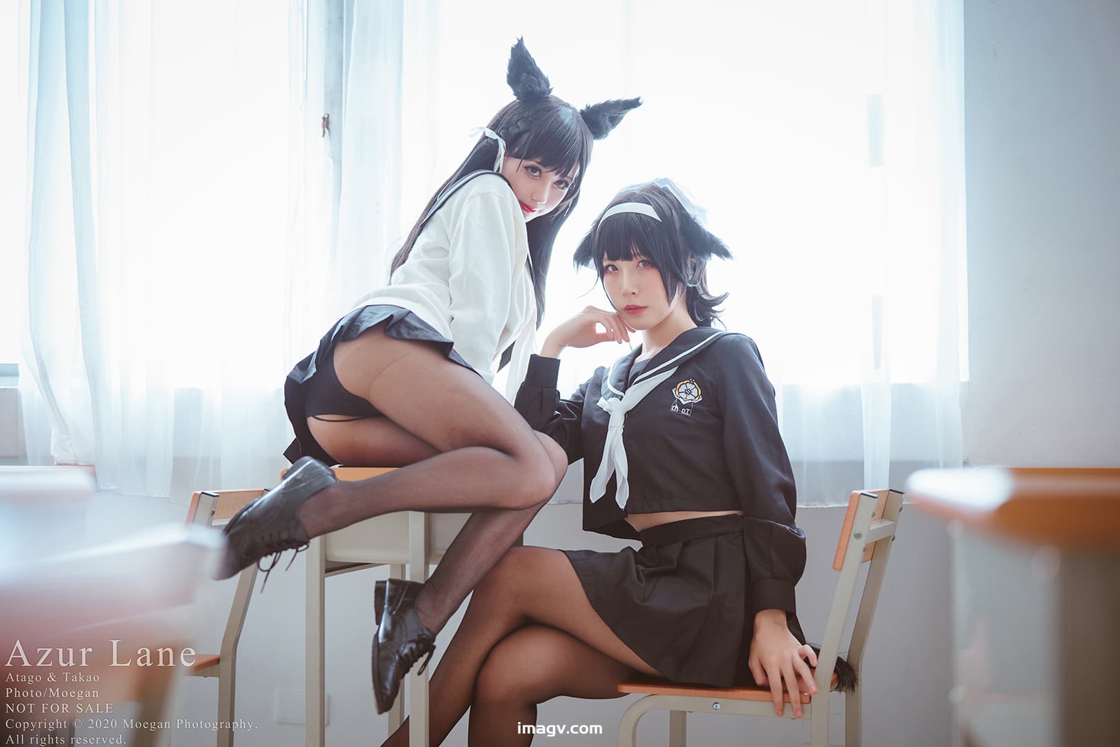 007 沖田凜花Rinka (okita rinka01) – & Shiina Kurumi – Atago & Takao (Azur Lane) 13P 40M插图1