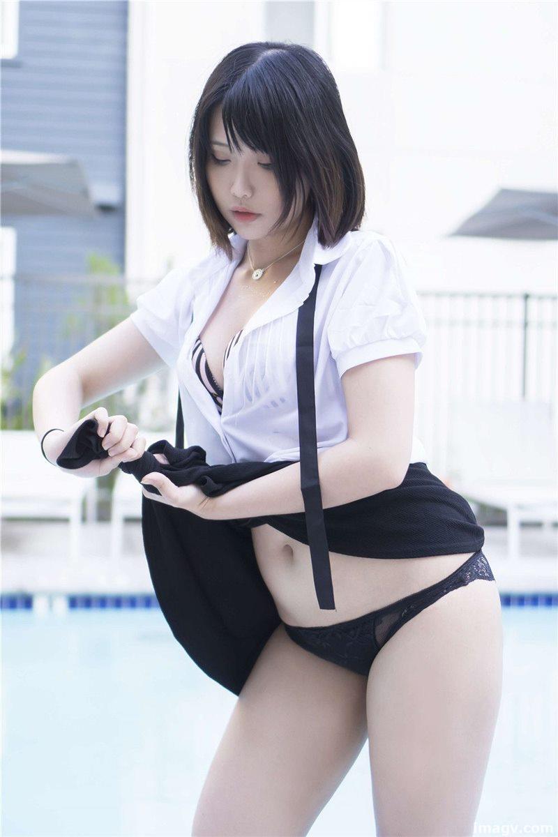 Hana Bunny NO.008 – Wet Shirt Casual[9P-89MB]插圖 