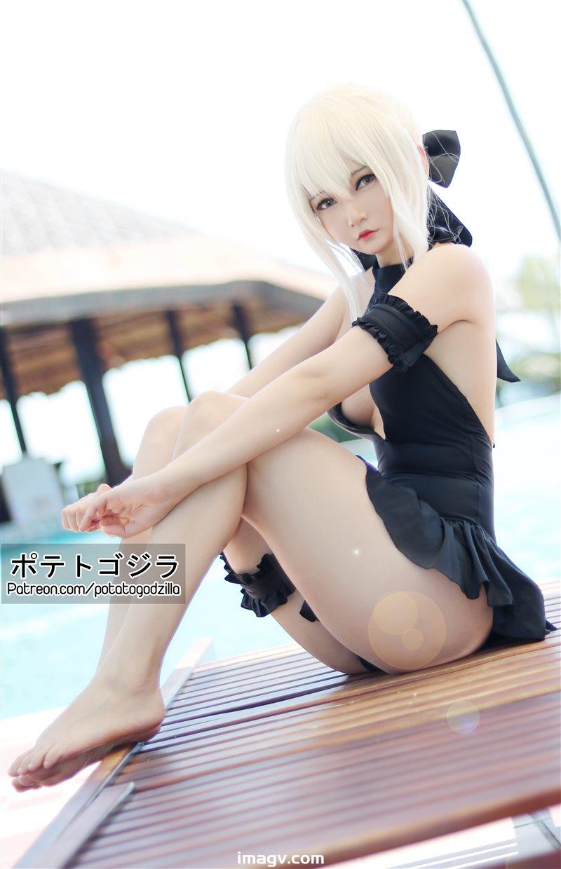 Potato Godzilla – Saber Alter Swimsuit [18P／109MB]插圖 