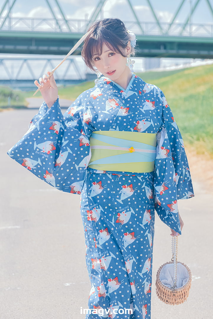 124 Ely_eee(ElyEE子) – 2023.august A 聖代浴衣 Sundae Yukata 28P 129M插图1