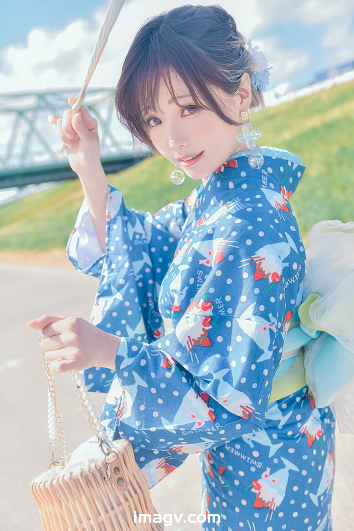 124 Ely_eee(ElyEE子) – 2023.august A 聖代浴衣 Sundae Yukata 28P 129M插图