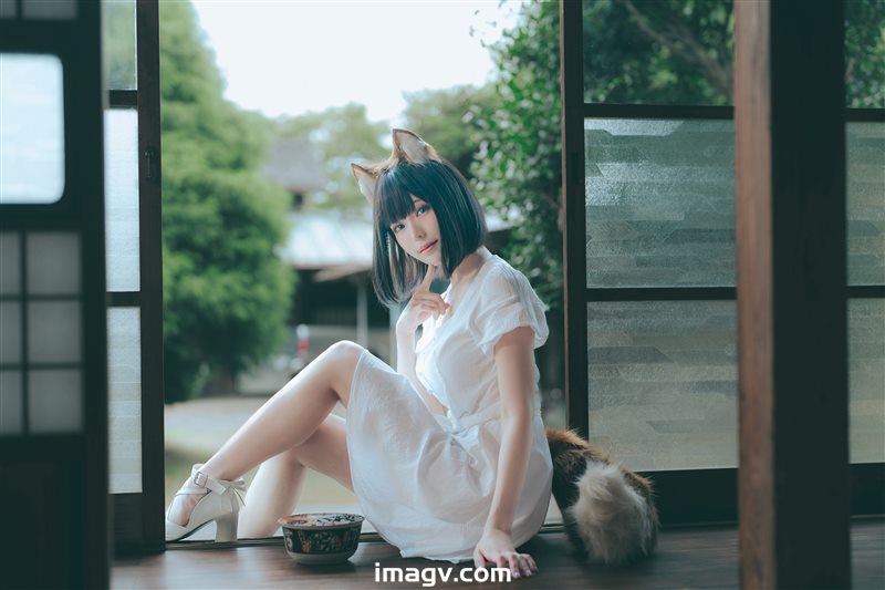 Ely_eee(ElyEE子) – 2023.July B-Dongitsune ~White dress 白洋裝狐少女 [59P+2V／167MB]插圖 