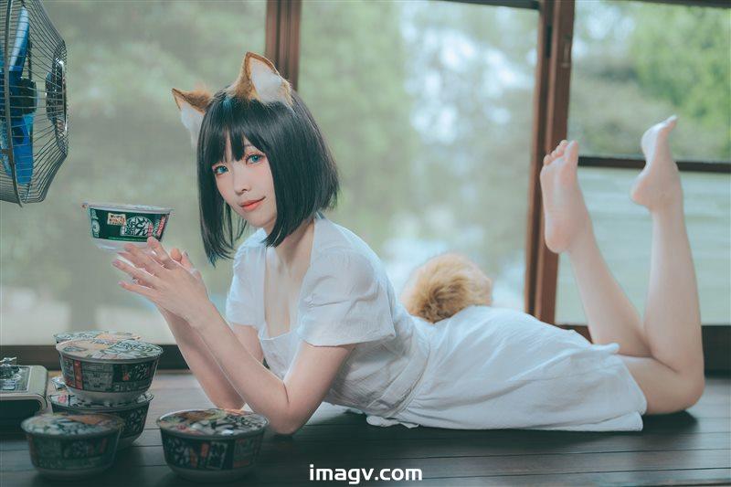 Ely_eee(ElyEE子) – 2023.July B-Dongitsune ~White dress 白洋裝狐少女 [59P+2V／167MB]插圖 