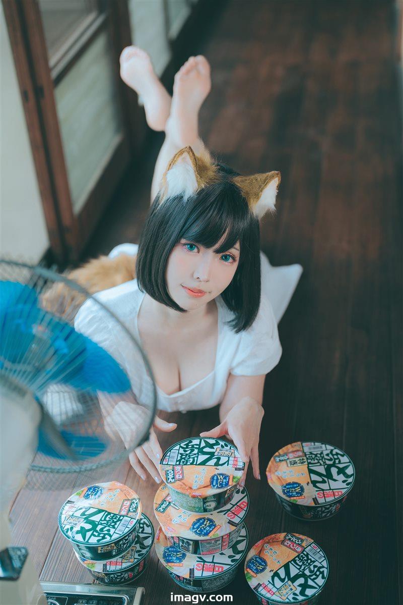 Ely_eee(ElyEE子) – 2023.July B-Dongitsune ~White dress 白洋裝狐少女 [59P+2V／167MB]插圖 